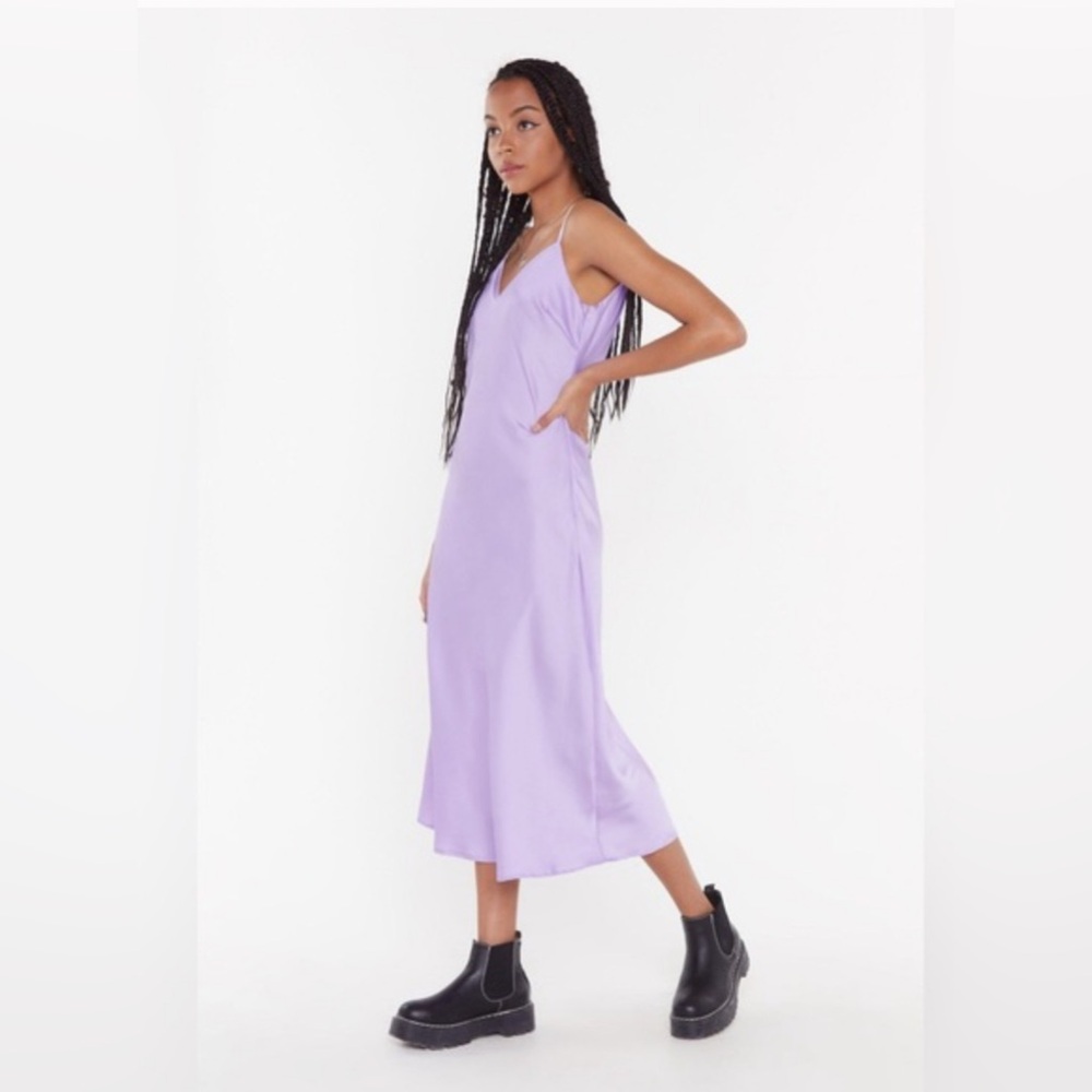 French Connection Soft Violet slip dress